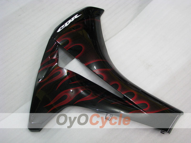 Kit de carénage injecté pour CBR1000RR 08-11 - Rouge, Noir - Flamme #OYO87900684