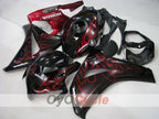 Kit de carénage injecté pour CBR1000RR 08-11 - Rouge, Noir - Flamme #OYO87900684