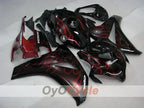 Kit de carénage injecté pour CBR1000RR 08-11 - Rouge, Noir - Flamme #OYO87900684