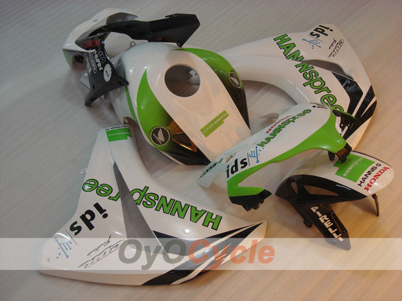Kit de carénage injecté pour CBR1000RR 08-11 - Vert, Blanc - HANN Spree #OYO87900685