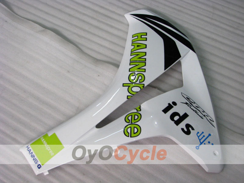 Kit de carénage injecté pour CBR1000RR 08-11 - Blanc, Noir - HANN Spree #OYO87900686