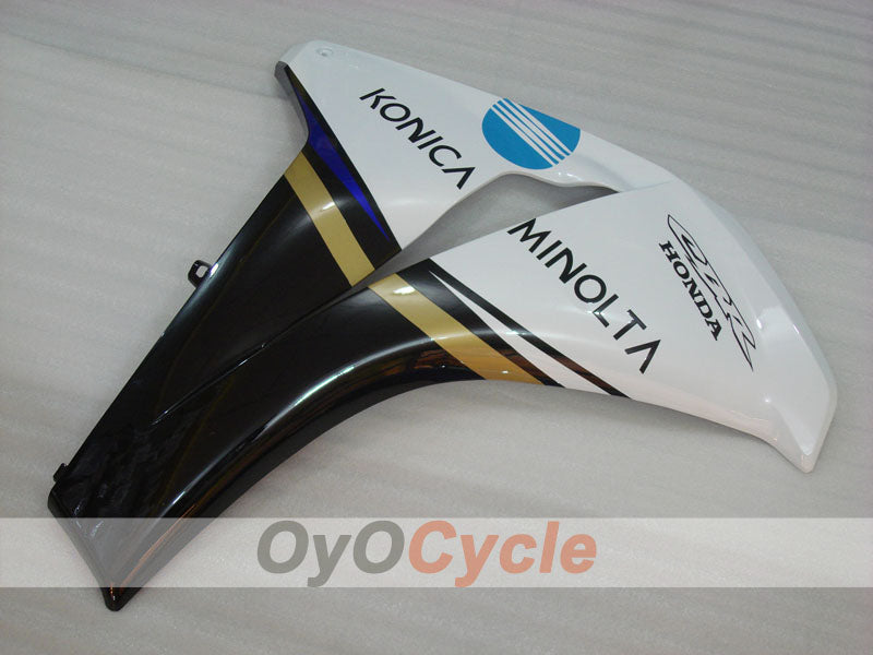 Kit de carénage injecté pour CBR1000RR 08-11 - Blanc, Noir - Konica Minolta #OYO87900693