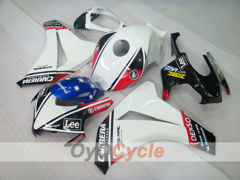 Kit de carénage injecté pour CBR1000RR 08-11 - Blanc, Noir - Eurobet, Lee #OYO87900699 Image secondaire du produit