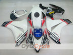 Kit de carénage injecté pour CBR1000RR 08-11 - Blanc, Noir - Eurobet, Lee #OYO87900699
