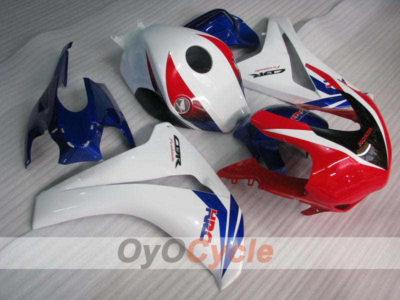Kit de carénage injecté pour CBR1000RR 08-11 - Rouge, Blanc - Style usine #OYO87900705
