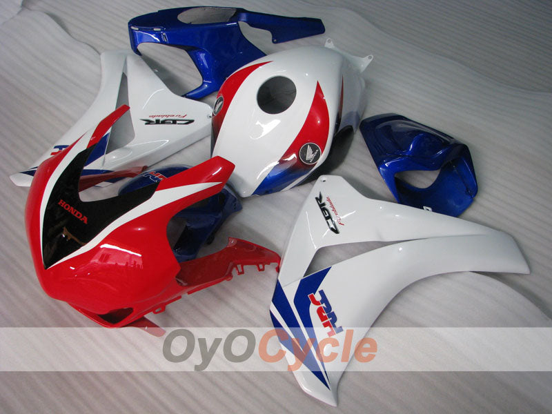 Kit de carénage injecté pour CBR1000RR 08-11 - Rouge, Blanc - Style usine #OYO87900705