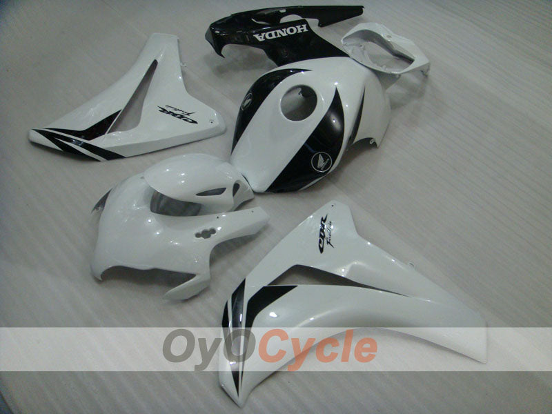 Kit de carénage injecté pour CBR1000RR 08-11 - Blanc, Noir - Style usine #OYO87900706