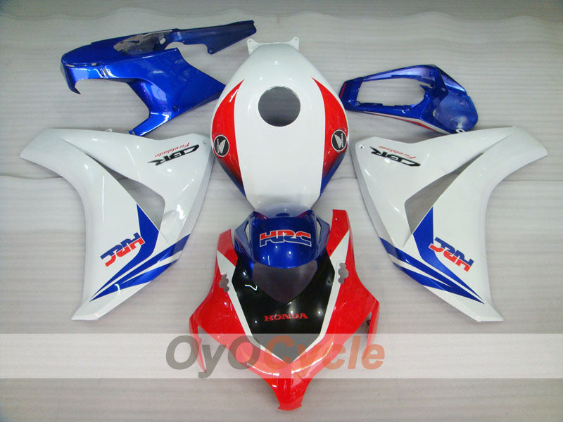 Kit de carénage injecté pour CBR1000RR 08-11 - Bleu, Blanc - Style usine #OYO87900707
