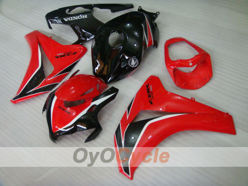 Kit de carénage injecté pour CBR1000RR 08-11 - Rouge, Noir - Style d'origine #OYO87900709