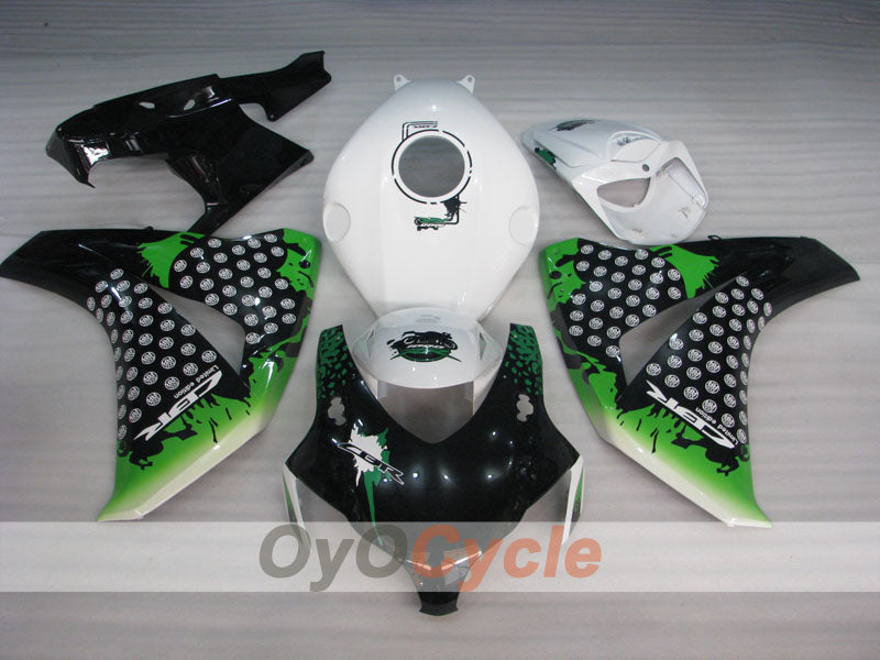 Kit de carénage injecté pour CBR1000RR 08-11 - Blanc, Noir - Style d'origine #OYO87900713