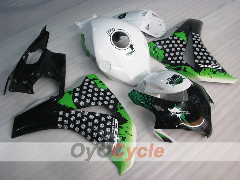 Kit de carénage injecté pour CBR1000RR 08-11 - Blanc, Noir - Style d'origine #OYO87900713