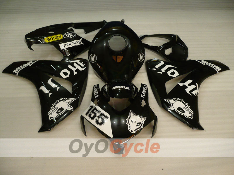 Kit de carénage injecté pour CBR1000RR 08-11 - Blanc, Noir - MOTUL #OYO87900715