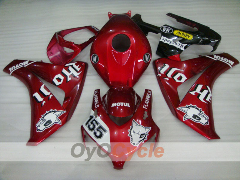 Kit de carénage injecté pour CBR1000RR 08-11 - Rouge, Blanc - MOTUL #OYO87900716