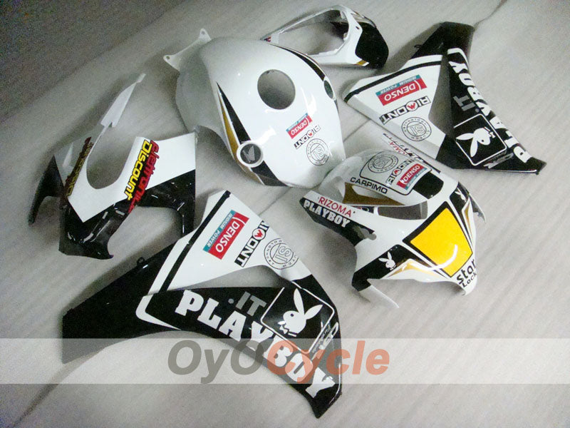 Kit de carénage injecté pour CBR1000RR 08-11 - Blanc, Noir - PlayBoy #OYO87900717 Image secondaire du produit