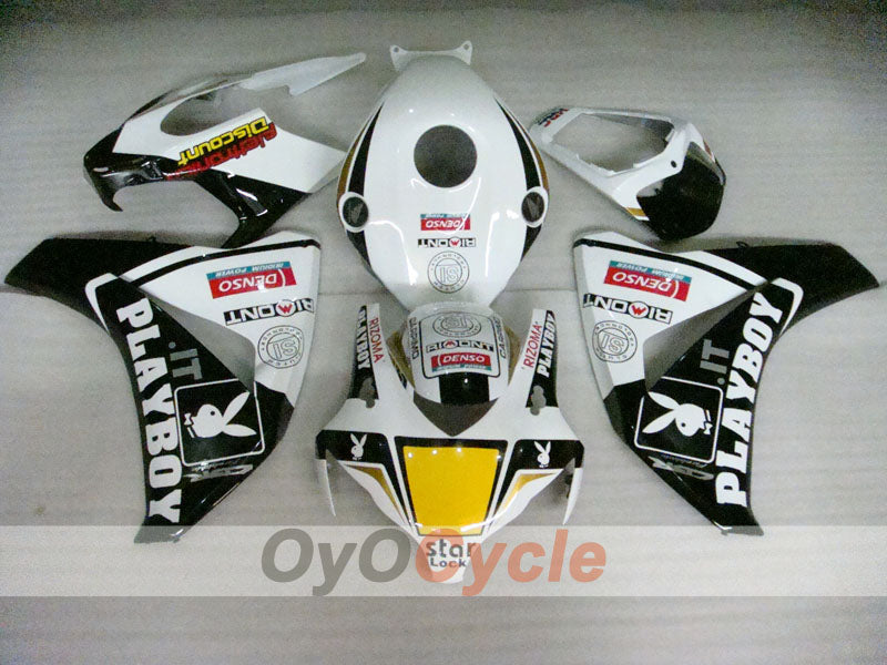 Kit de carénage injecté pour CBR1000RR 08-11 - Blanc, Noir - PlayBoy #OYO87900717 Image principale du produit