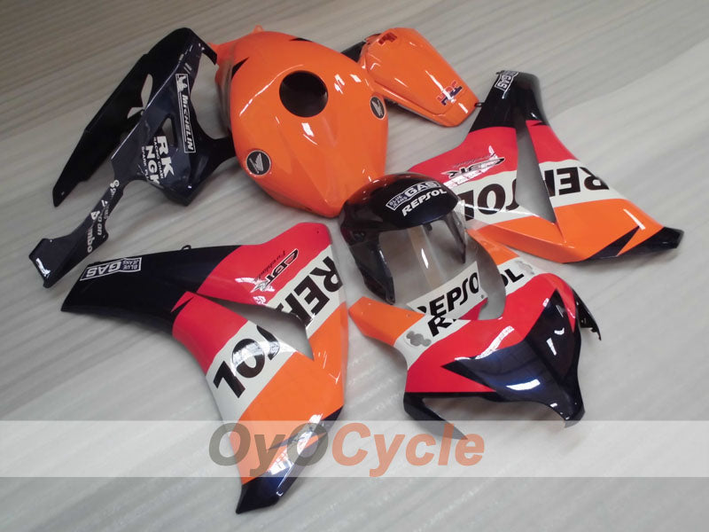 Kit de carénage injecté pour CBR1000RR 08-11 - Orange, Noir - Repsol #OYO87900721