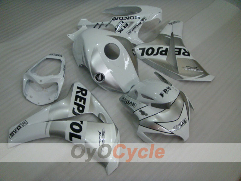 Kit de carénage injecté pour CBR1000RR 08-11 - Blanc, argenté - Repsol #OYO87900722 Image principale du produit