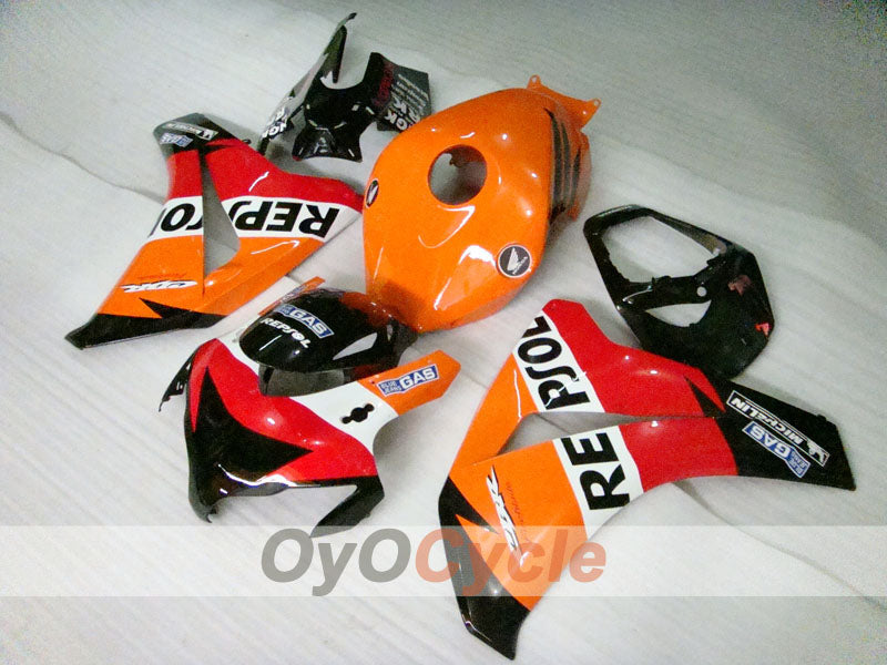 Kit de carénage injecté pour CBR1000RR 08-11 - Orange, noir - Repsol #OYO87900723