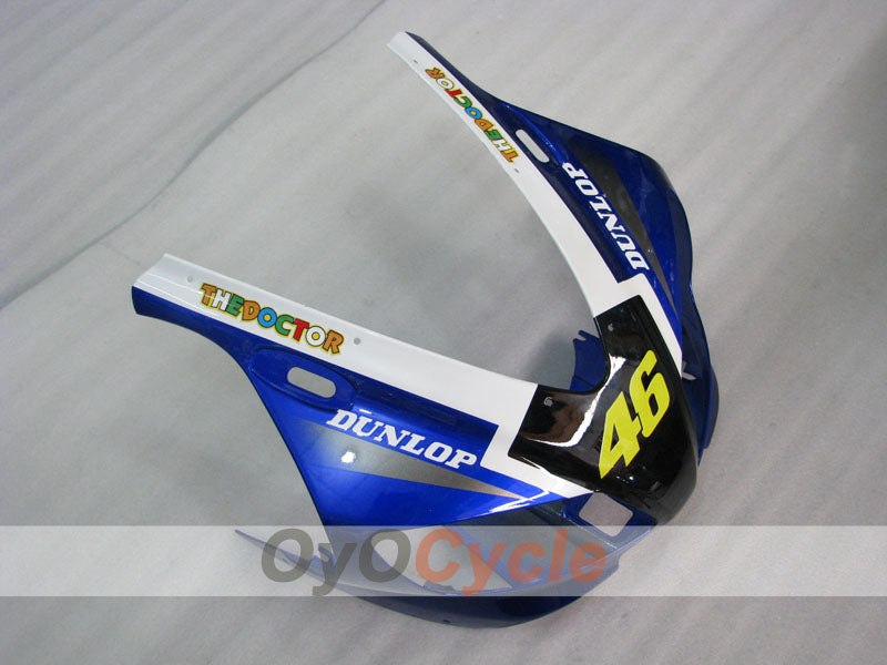 Kit de carénage à injection pour YZF-R1 98-99 - Bleu, Blanc - DUNLOP, FIAT, MOTUL #OYO87900736
