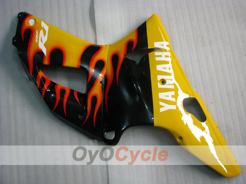 Kit de carénage à injection pour YZF-R1 98-99 - Jaune, Noir - Flame #OYO87900740