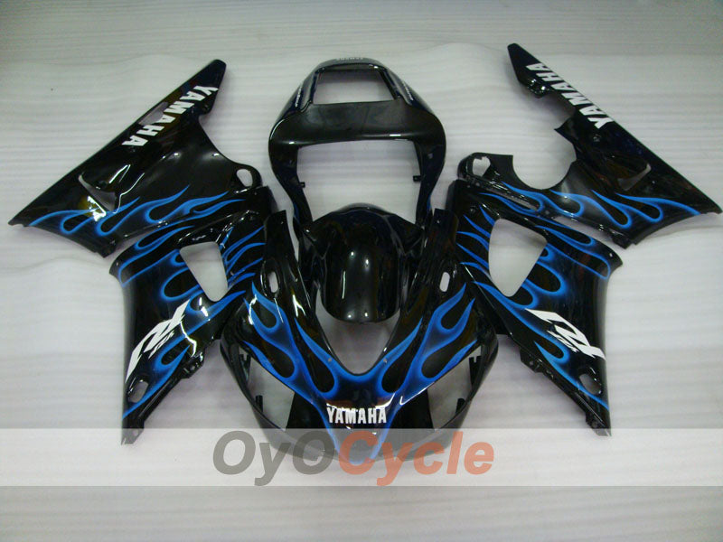 Kit de carénage à injection pour YZF-R1 98-99 - Bleu, Noir - Flame #OYO87900741
