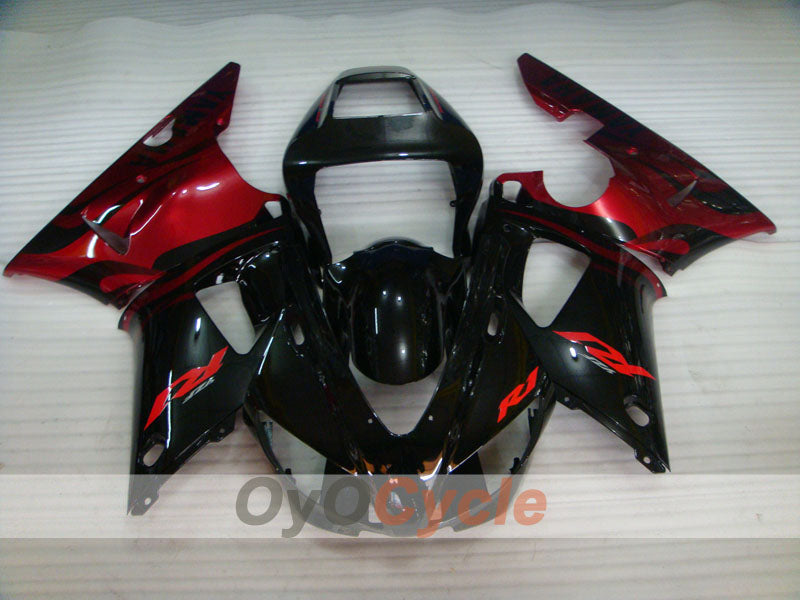 Kit de carénages moulés par injection pour YZF-R1 98-99 - Rouge, noir - Style d'origine #OYO87900751