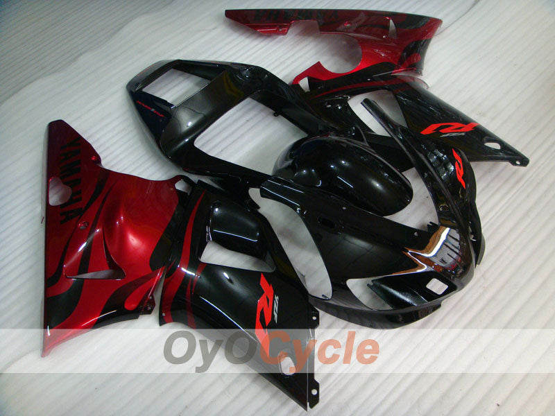 Kit de carénages moulés par injection pour YZF-R1 98-99 - Rouge, noir - Style d'origine #OYO87900751