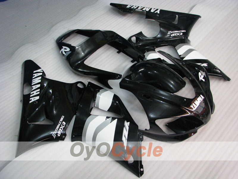 Kit de carénages moulés par injection pour YZF-R1 98-99 - Blanc, noir - Style d'origine #OYO87900752
