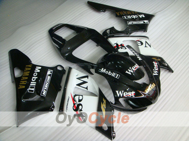 Kit de carénages moulés par injection pour YZF-R1 98-99 - Blanc, noir - West #OYO87900757 Image principale du produit