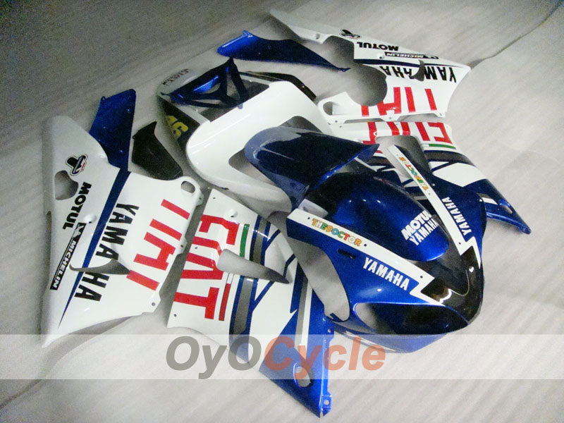 Kit de carénages injectés pour YZF-R1 00-01 - Bleu, blanc - FIAT, MOTUL #OYO87900760