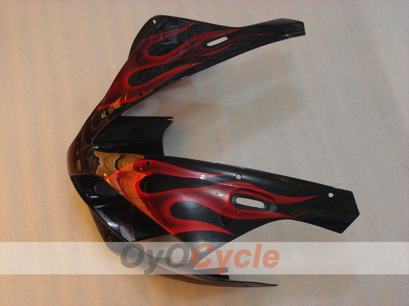 Kit de carénages injectés pour YZF-R1 00-01 - Rouge, noir - Flamme #OYO87900768