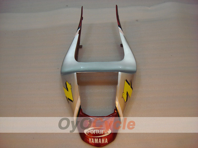 Kit de carénages injectés pour YZF-R1 00-01 - Rouge, argent - Fortuna #OYO87900769
