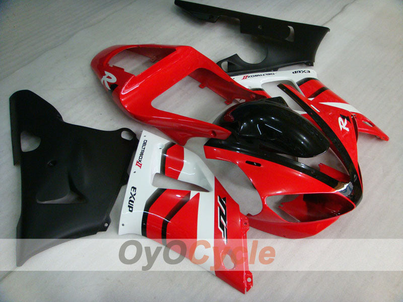 Kit de carénages injectés pour YZF-R1 00-01 - Rouge, blanc - Style d'origine #OYO87900779