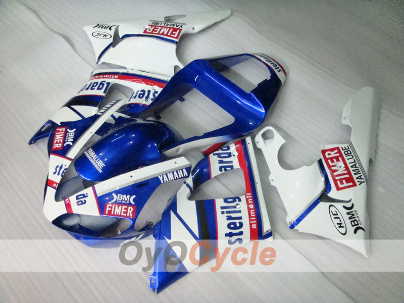 Kit de carénage à injection pour YZF-R1 00-01 - Bleu, blanc - Sterilgarda #OYO87900785