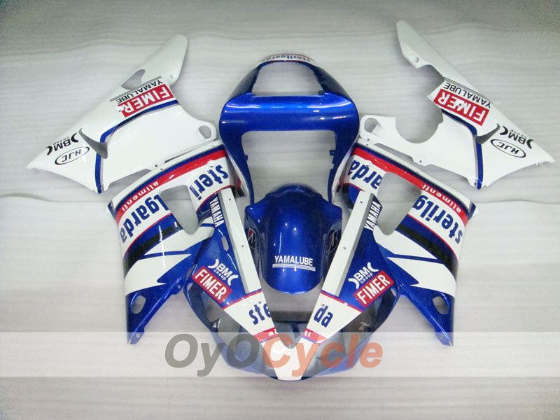 Kit de carénage à injection pour YZF-R1 00-01 - Bleu, blanc - Sterilgarda #OYO87900785