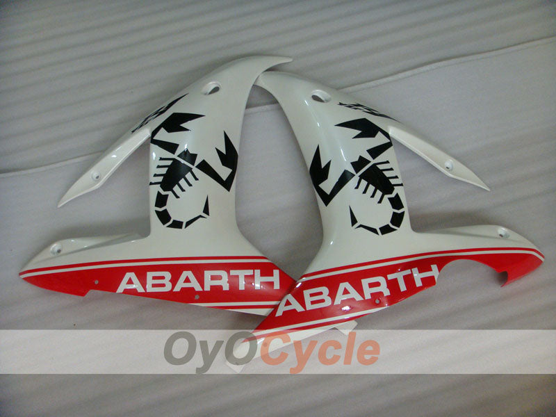 Kit de carénage à injection pour YZF-R1 02-03 - Rouge, blanc, mat - ABARTH #OYO87900786