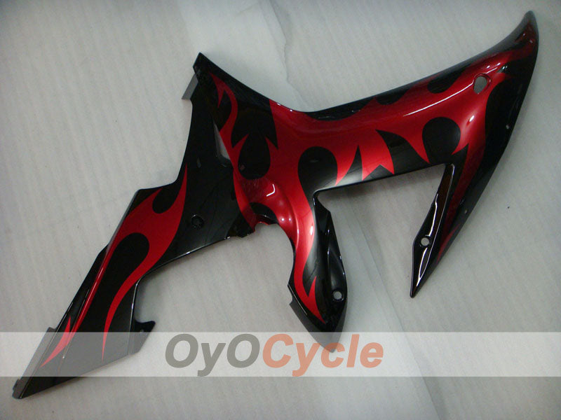 Kit de carénage à injection pour YZF-R1 02-03 - Rouge, noir - Flamme #OYO87900794