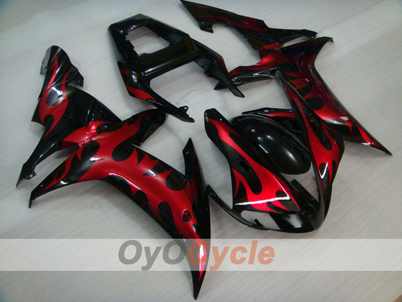 Kit de carénage à injection pour YZF-R1 02-03 - Rouge, noir - Flamme #OYO87900794 Image principale du produit