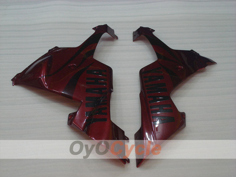Kit de carénage à injection pour YZF-R1 02-03 - Rouge, noir - Flamme #OYO87900795