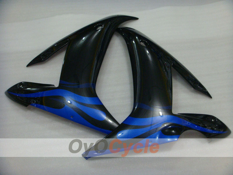 Kit de carénage à injection pour YZF-R1 02-03 - Bleu, noir - Flamme #OYO87900796