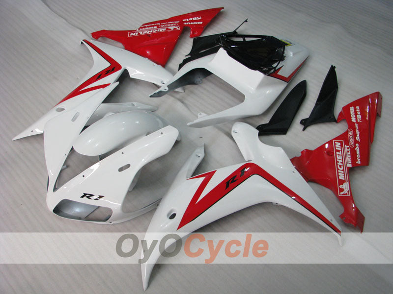 Kit de carénage à injection pour YZF-R1 02-03 - Rouge, blanc - Style d'usine #OYO87900803