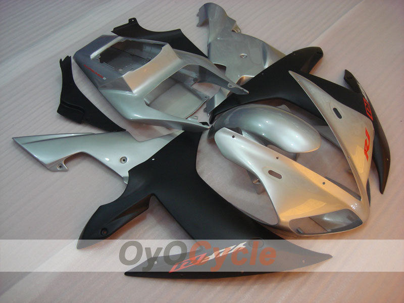 Kit de carénage à injection pour YZF-R1 02-03 - Noir, argenté, mat - Style usine #OYO87900809