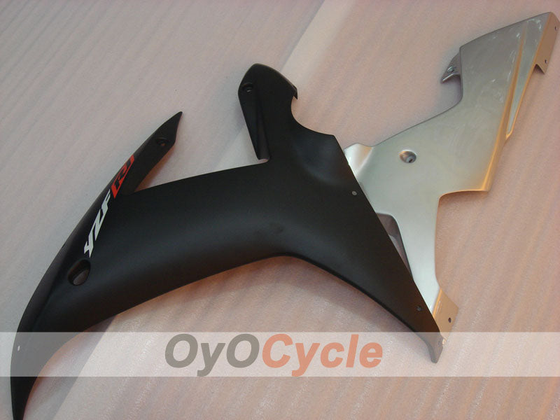 Kit de carénage à injection pour YZF-R1 02-03 - Noir, argenté, mat - Style usine #OYO87900809