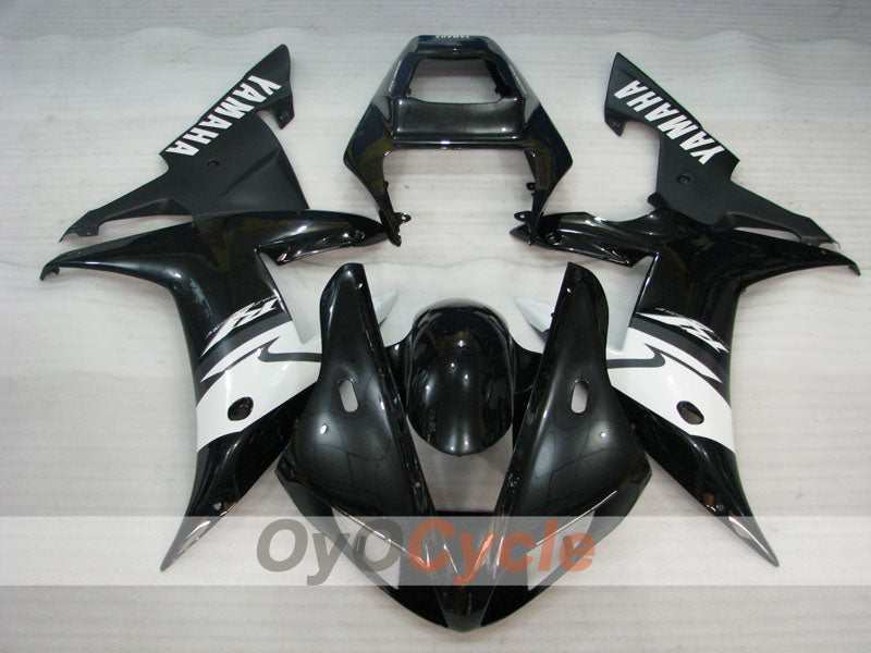 Kit de carénage à injection pour YZF-R1 02-03 - Blanc, noir - Style usine #OYO87900811