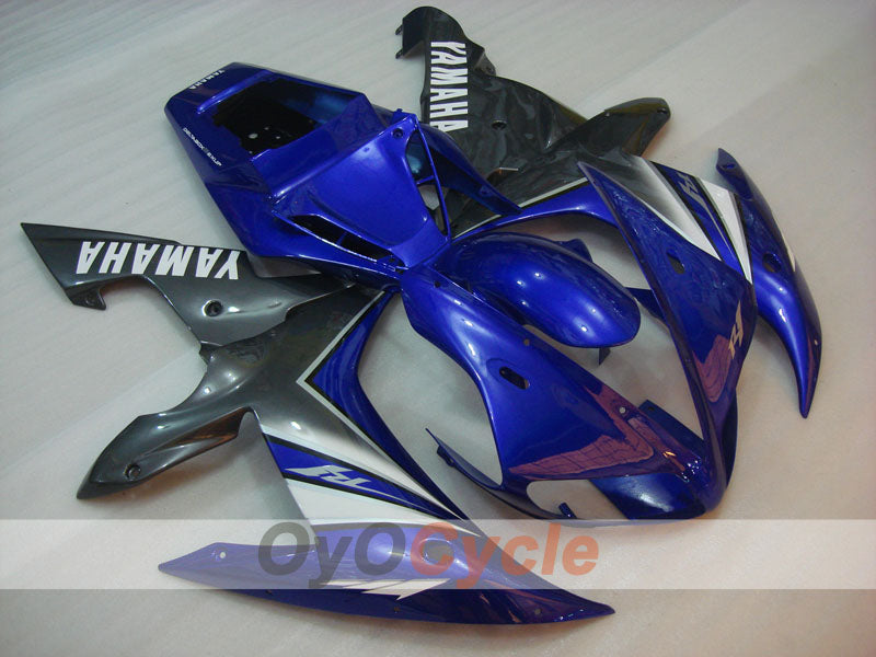 Kit de carénage à injection pour YZF-R1 02-03 - Bleu, argenté - Style usine #OYO87900813