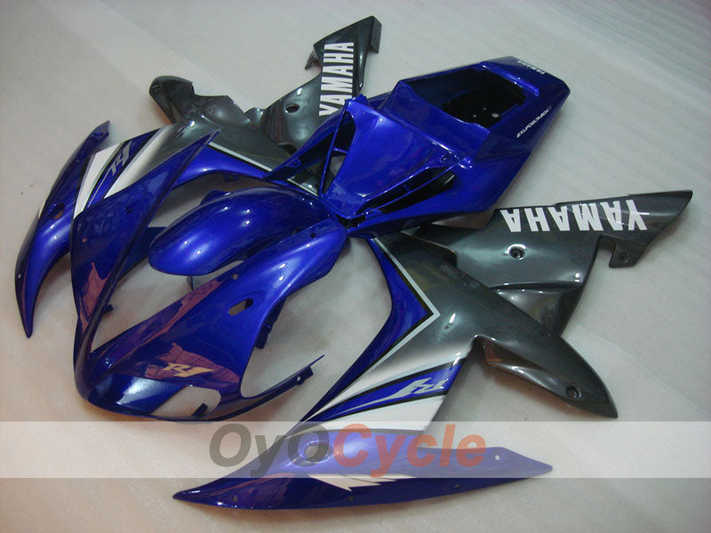 Kit de carénage à injection pour YZF-R1 02-03 - Bleu, argenté - Style usine #OYO87900813