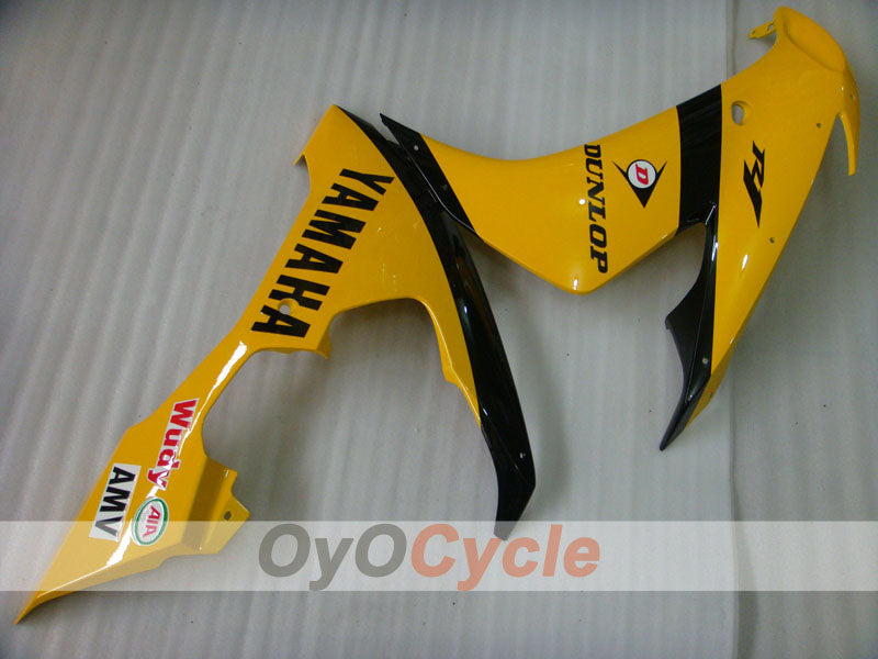 Kit de carénage à injection pour YZF-R1 04-06 - Jaune, noir - DUNLOP #OYO87900818