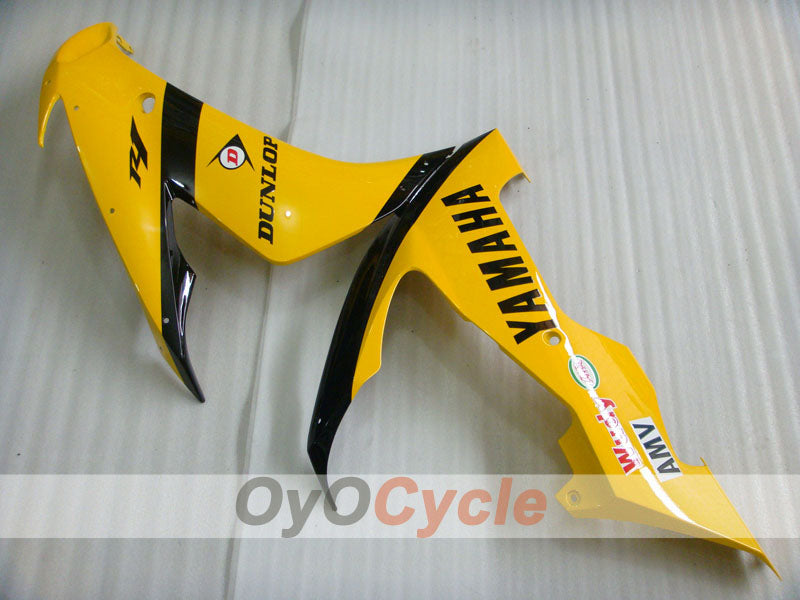 Kit de carénage à injection pour YZF-R1 04-06 - Jaune, noir - DUNLOP #OYO87900818