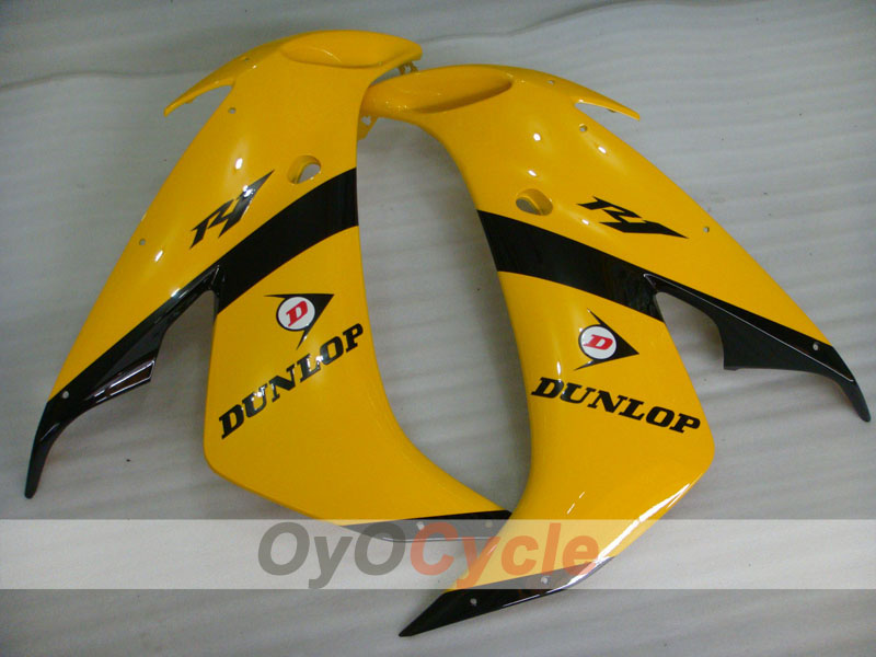 Kit de carénage à injection pour YZF-R1 04-06 - Jaune, noir - DUNLOP #OYO87900818