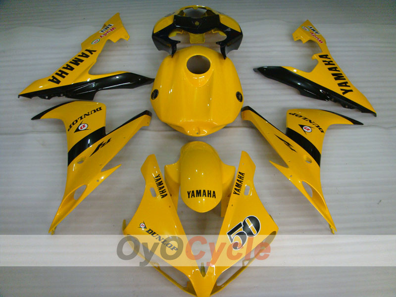 Kit de carénage à injection pour YZF-R1 04-06 - Jaune, noir - DUNLOP #OYO87900818